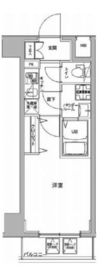 ジェノヴィア川崎駅グリーンヴェール 908 間取り図