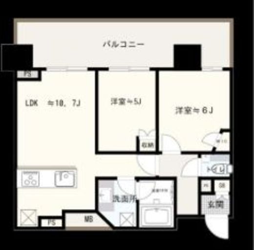 シティタワー目黒 23階 間取り図