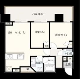 シティタワー目黒 23階 間取り図