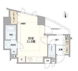 リシェ大井スカイビュー 4階 間取り図