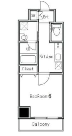 レヴァンテ浅草 805 間取り図