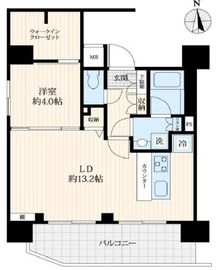 ログ御徒町 7階 間取り図