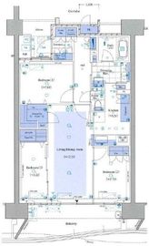HARUMI FLAG SEA VILLAGE (晴海フラッグ シーヴィレッジ) 14階 間取り図
