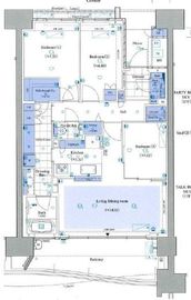 HARUMI FLAG SEA VILLAGE (晴海フラッグ シーヴィレッジ) 11階 間取り図