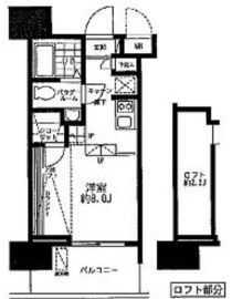 レジディア大森東 203 間取り図