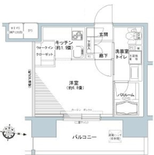 パークキューブ板橋本町 1313 間取り図