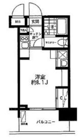 レジディア大森東 708 間取り図