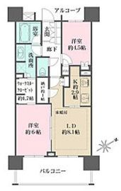 ベリスタ西巣鴨 11階 間取り図