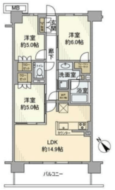 プレミスト溝の口 2階 間取り図