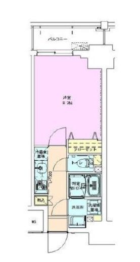 門前仲町レジデンス七番館 501 間取り図