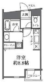 レジデンス白金高輪 206 間取り図