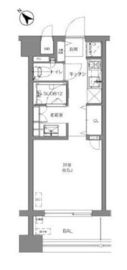 ミディアススカイコート赤坂 6階 間取り図