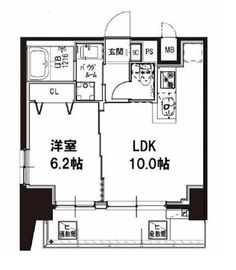 メゾンドアーク南大井 7階 間取り図