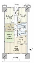 レジデントプレイス西葛西 5階 間取り図