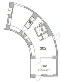 天神町place 302 間取り図