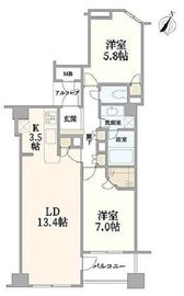 アルス洗足 3階 間取り図