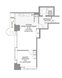 アークタワーズイースト 1409 間取り図