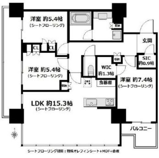 THE YOKOHAMA FRONT TOWER (ザ・ヨコハマフロントタワー) 27階 間取り図