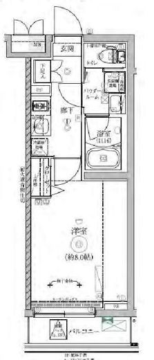 RELUXIA三軒茶屋 (リルシア三軒茶屋) 2階 間取り図