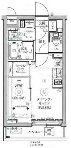 RELUXIA三軒茶屋 (リルシア三軒茶屋) 2階 間取り図