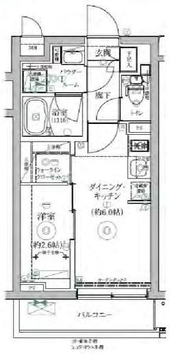 RELUXIA三軒茶屋 (リルシア三軒茶屋) 2階 間取り図