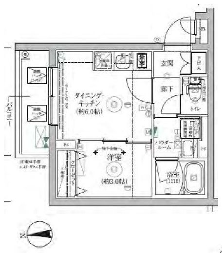 RELUXIA三軒茶屋 (リルシア三軒茶屋) 4階 間取り図