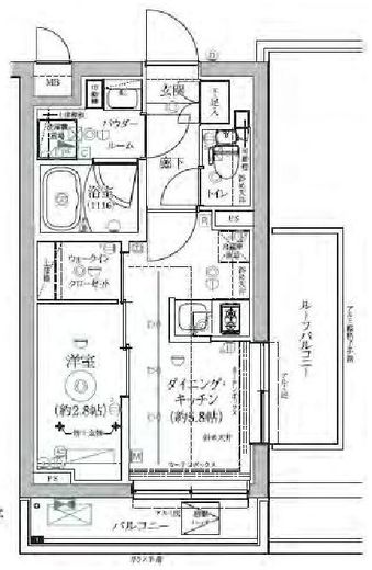 RELUXIA三軒茶屋 (リルシア三軒茶屋) 4階 間取り図
