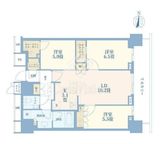 ザ・パークハウス晴海タワーズ クロノレジデンス 8階 間取り図