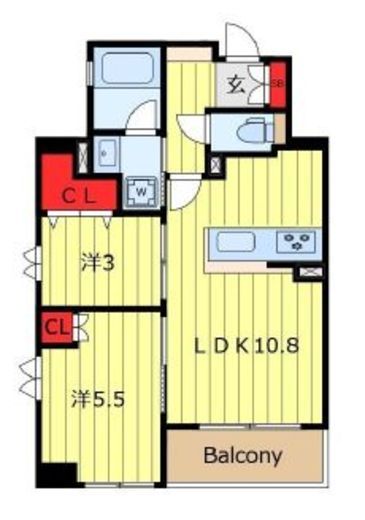 アルシア日暮里 9階 間取り図