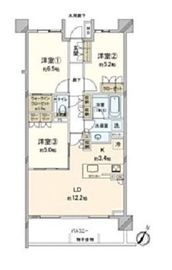 ザ・パークハウス千歳烏山グローリオエアリーコート 8階 間取り図