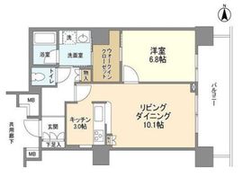 豊洲シエルタワー 13階 間取り図