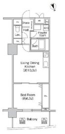 プライムアーバン町屋サウスコート 1007 間取り図