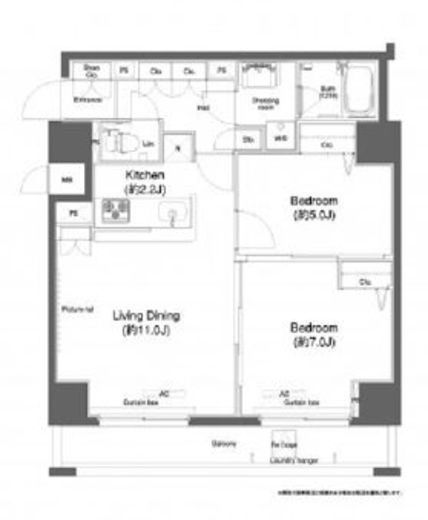 プラウドフラット鶴見Ⅰ 1009 間取り図