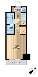 エコロジー潮見レジデンス 1403 間取り図