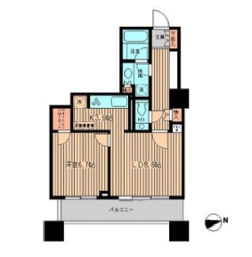 白金タワー 5階 間取り図