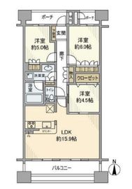 オーベル東陽町サウシア 4階 間取り図