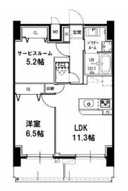 メゾンドアーク南大井 705 間取り図