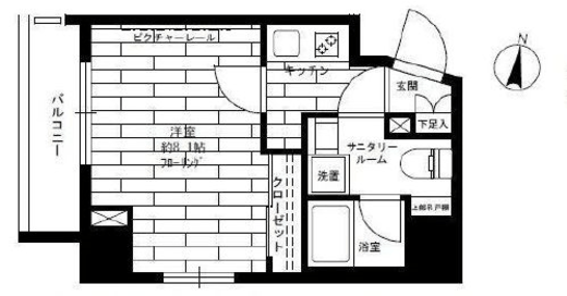 ステージファースト水道橋 3階 間取り図