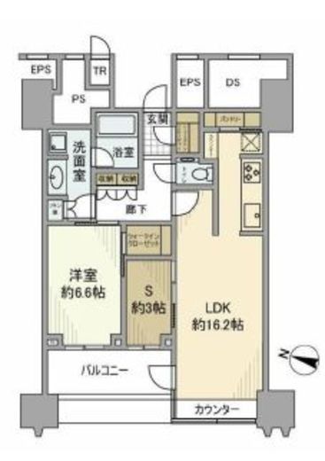 パークコート文京小石川ザ・タワー 19階 間取り図