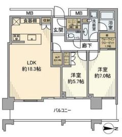 スカイズタワー＆ガーデン 37階 間取り図