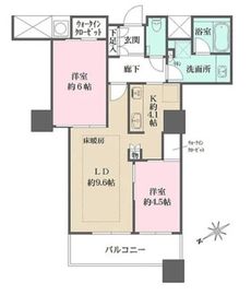 ザ・パークハウス西新宿タワー60 45階 間取り図