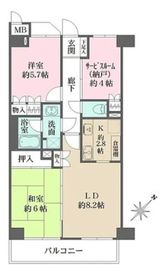 藤和シティホームズ荻窪駅前 7階 間取り図