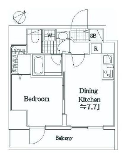 リヴシティ横濱関内弐番館 7階 間取り図