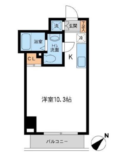 JMFレジデンス新横浜 611 間取り図