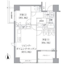 エーデル練馬 502 間取り図