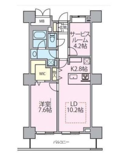 ロイヤルパークスタワー南千住 1303 間取り図