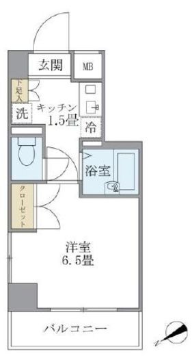 KDXレジデンス横浜関内 804 間取り図