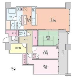 プラウドタワー千代田富士見 27階 間取り図