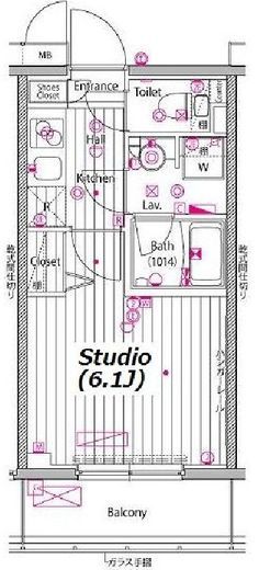 ガーラ・プレシャス川崎 5階 間取り図