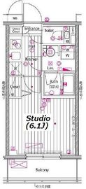 ガーラ・プレシャス川崎 5階 間取り図